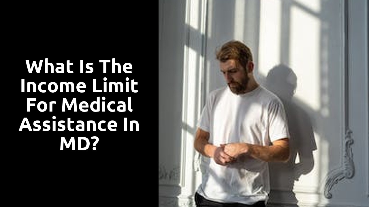 What is the income limit for medical assistance in MD?